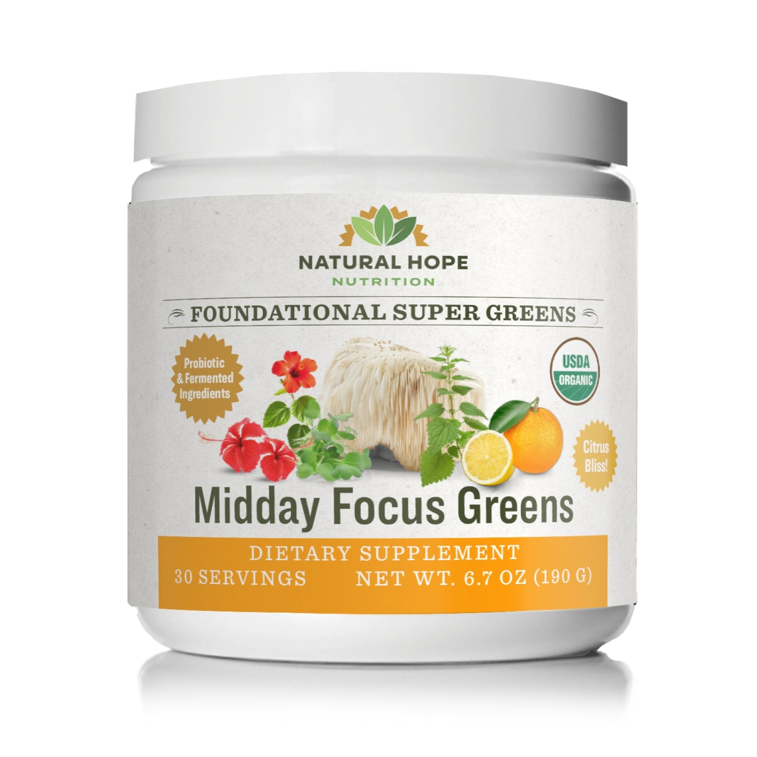 Midday Focus Greens - Natural Hope Herbals