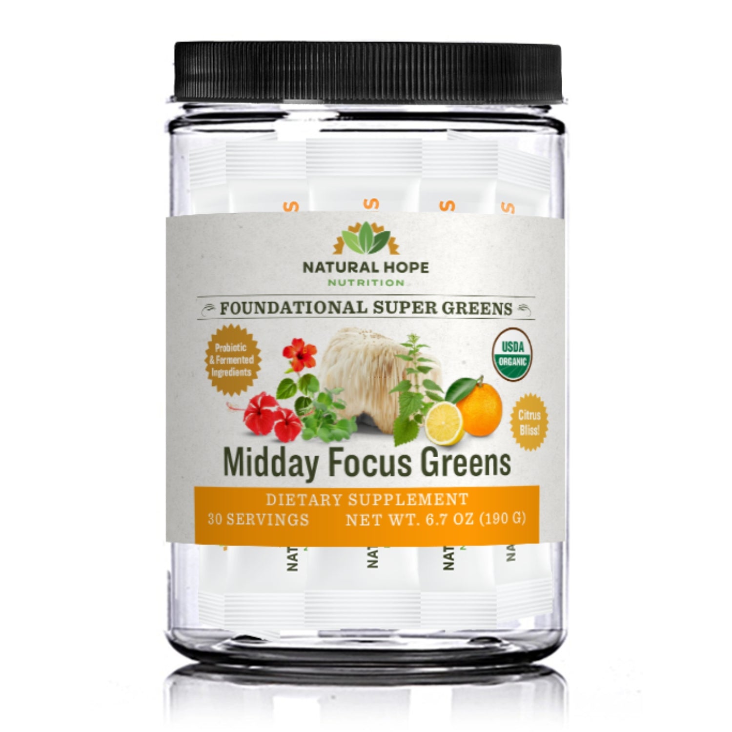 Midday Focus Greens - Natural Hope Herbals