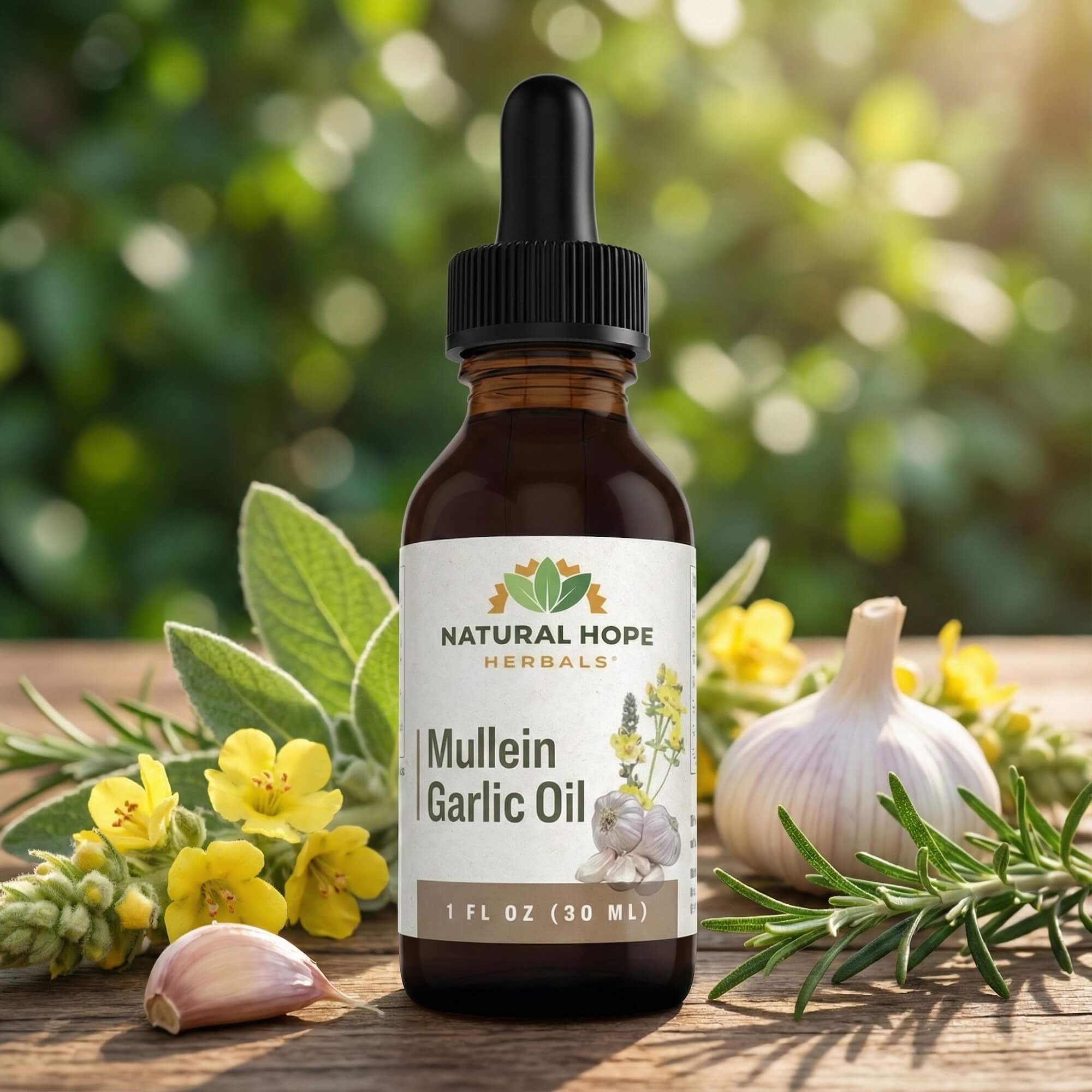 Mullein Garlic Oil - Natural Hope Herbals