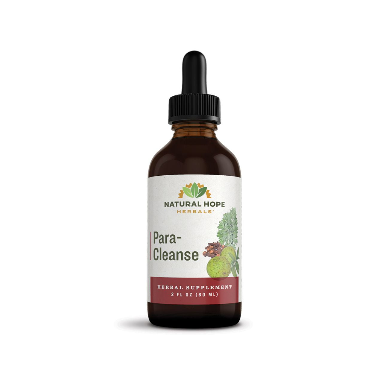 Natural Hope Herbals Para-Cleanse herbal supplement in a 2 fl oz (60 ml) dropper bottle, designed to support cleansing.