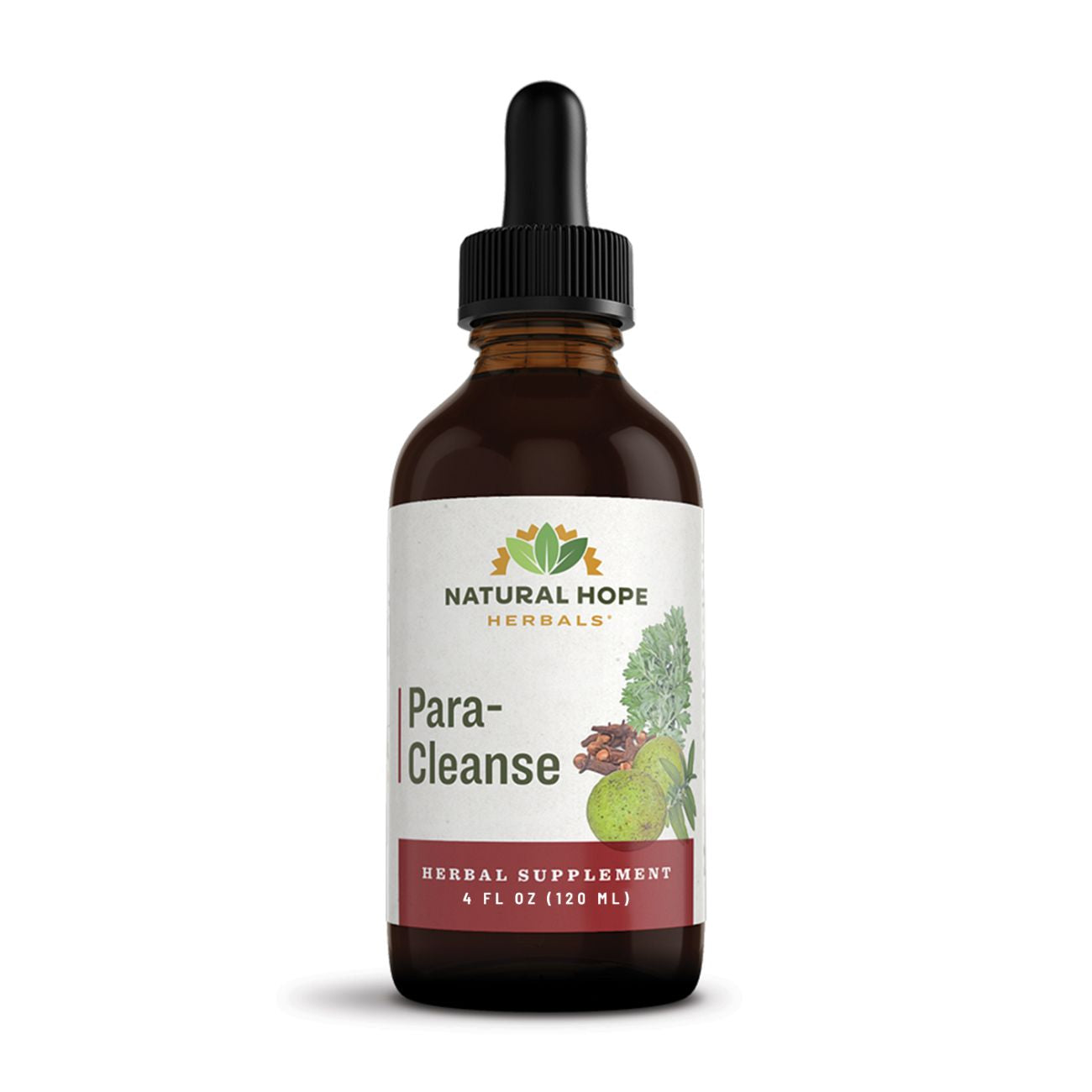 Natural Hope Herbals Para-Cleanse herbal supplement in a 4 fl oz (120 ml) dropper bottle, designed to support cleansing.