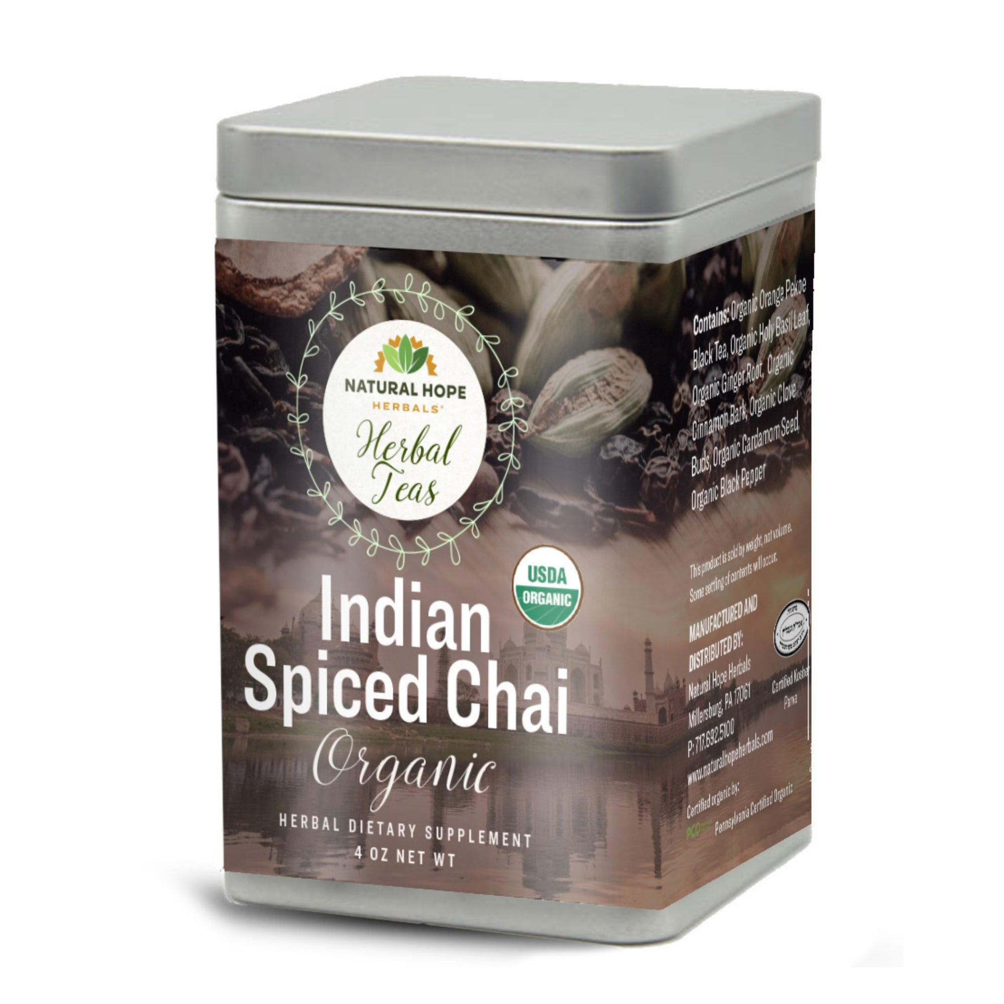 Organic Indian Spiced Chai - Natural Hope Herbals