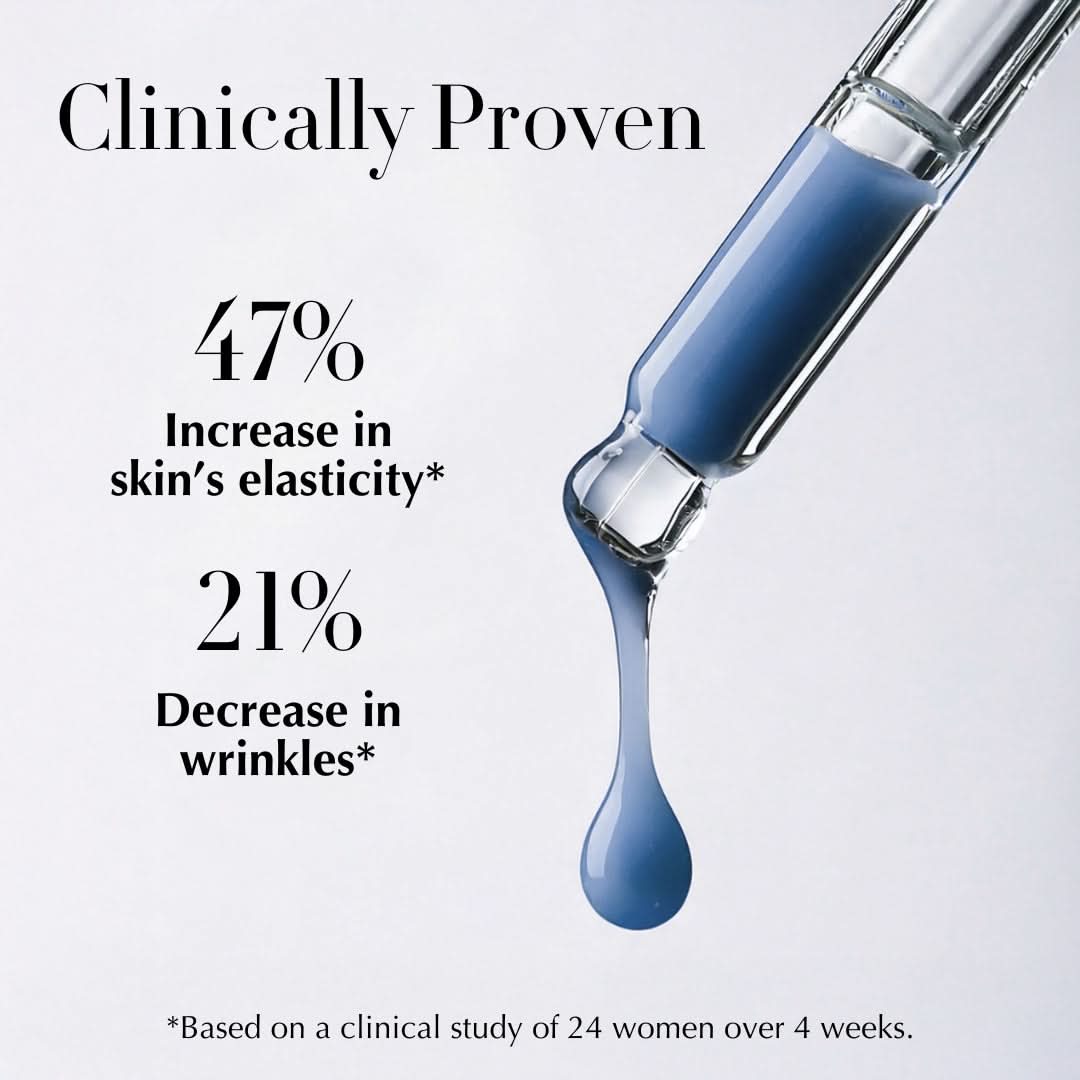 Clinically proven Bio Peptide EGF-6 Firming Serum with 47% increase in elasticity and 21% wrinkle reduction