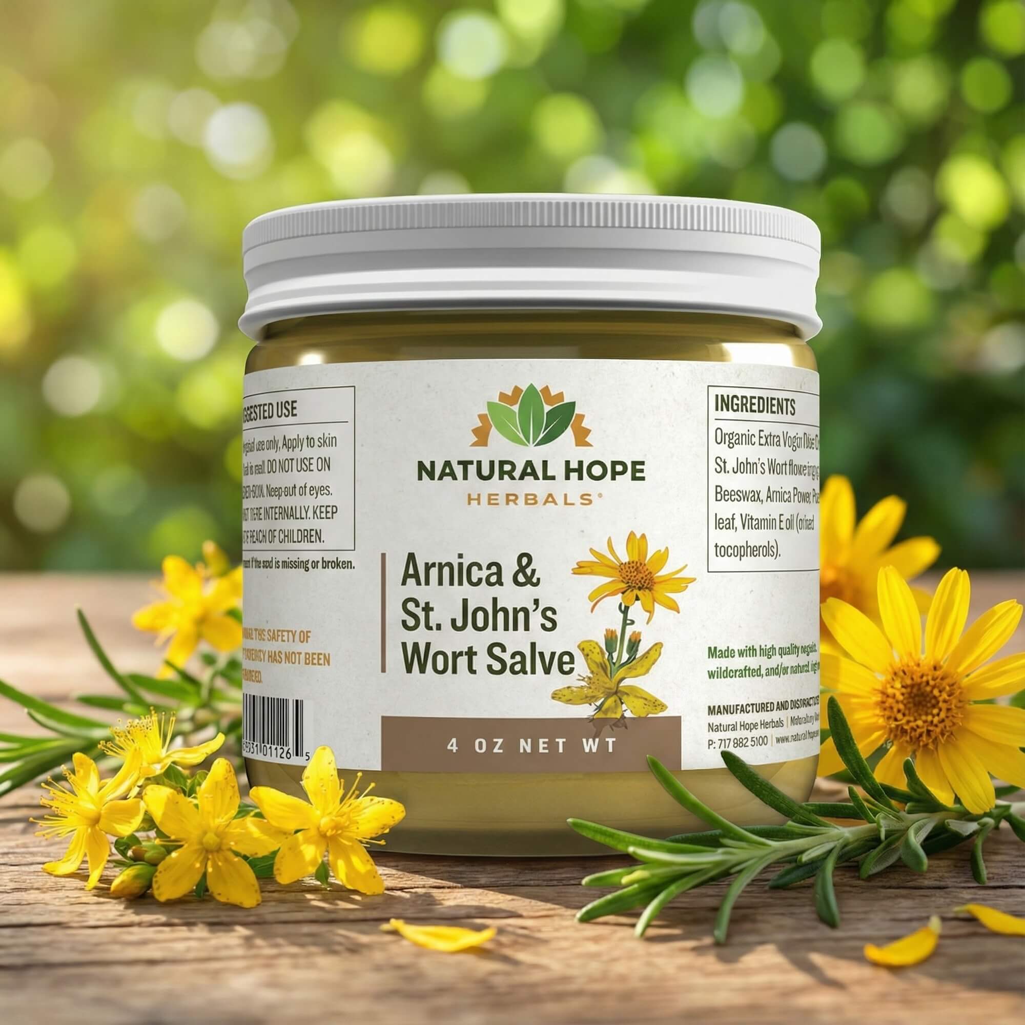 Arnica & St. John’s Wort Salve - Natural Hope Herbals