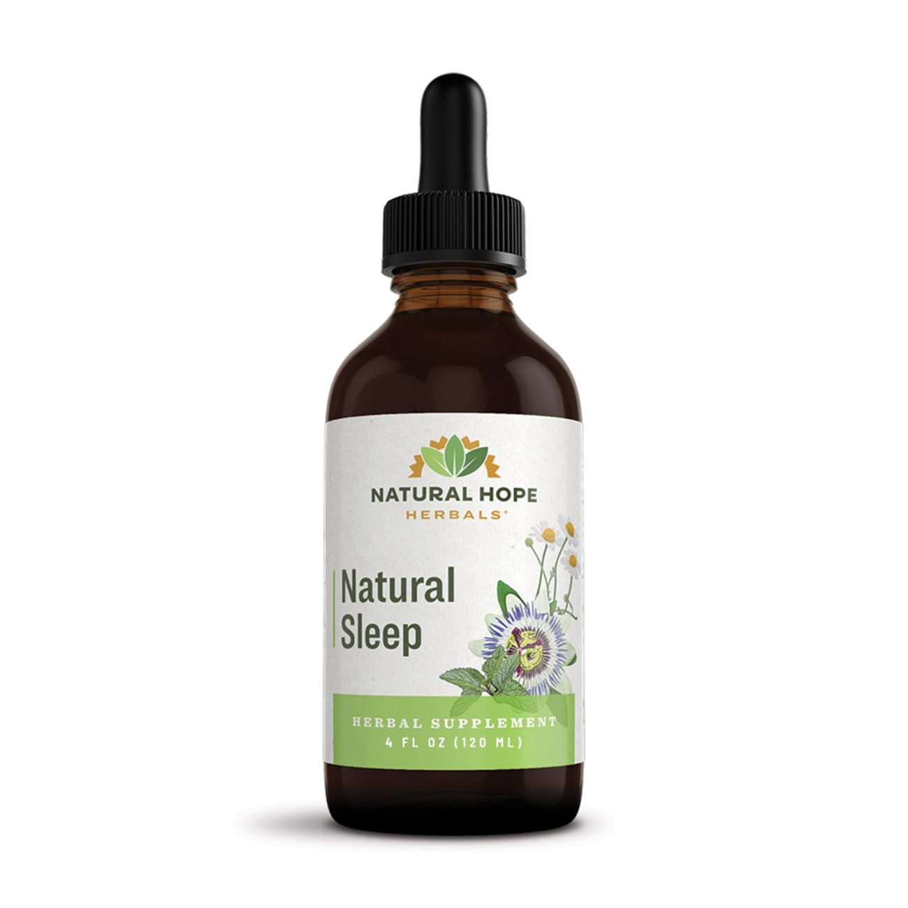 Natural Hope Herbals Natural Sleep in 4 fl oz (120 ml) bottle, designed to promote relaxation and restful sleep with herbal ingredients.