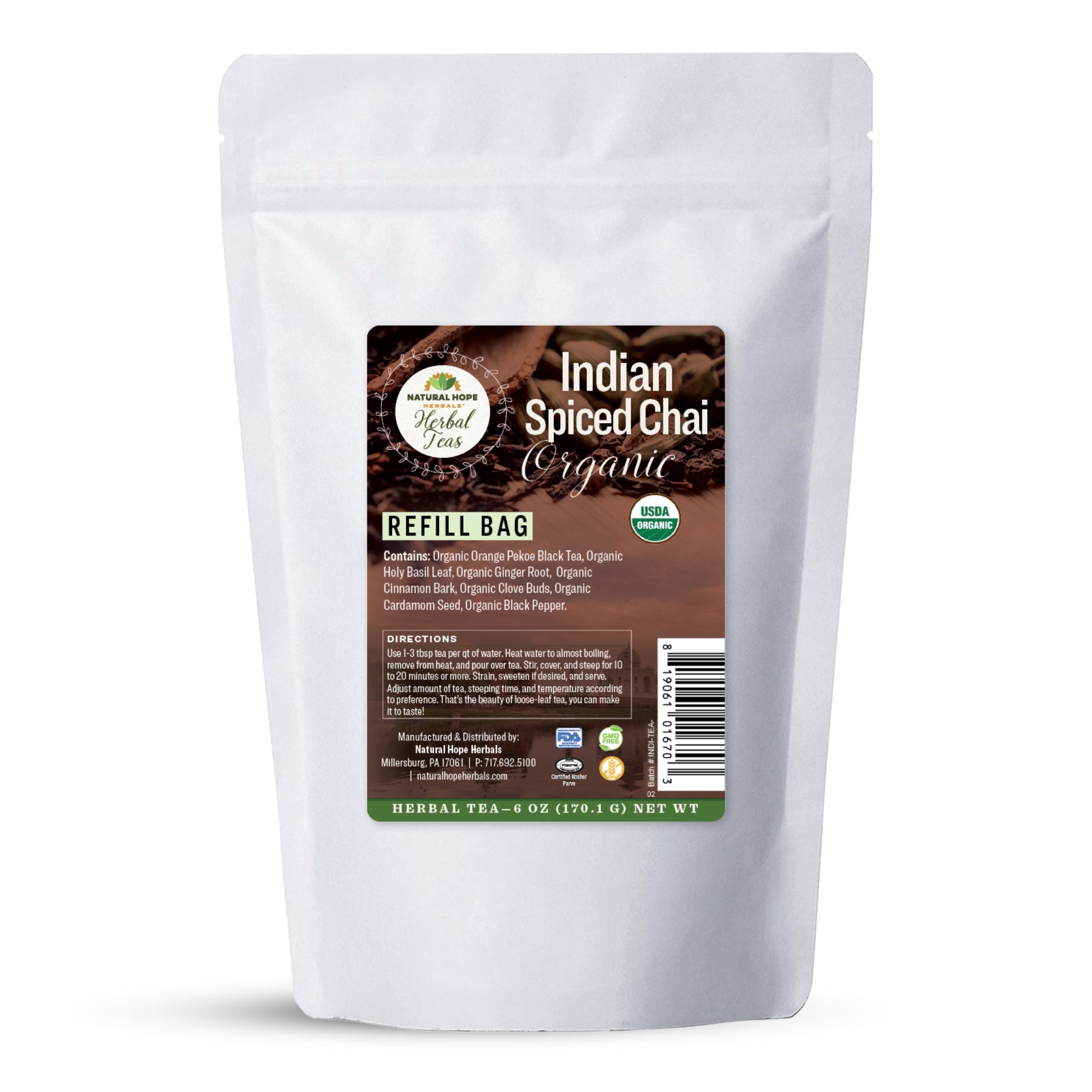 Organic Indian Spiced Chai - Natural Hope Herbals