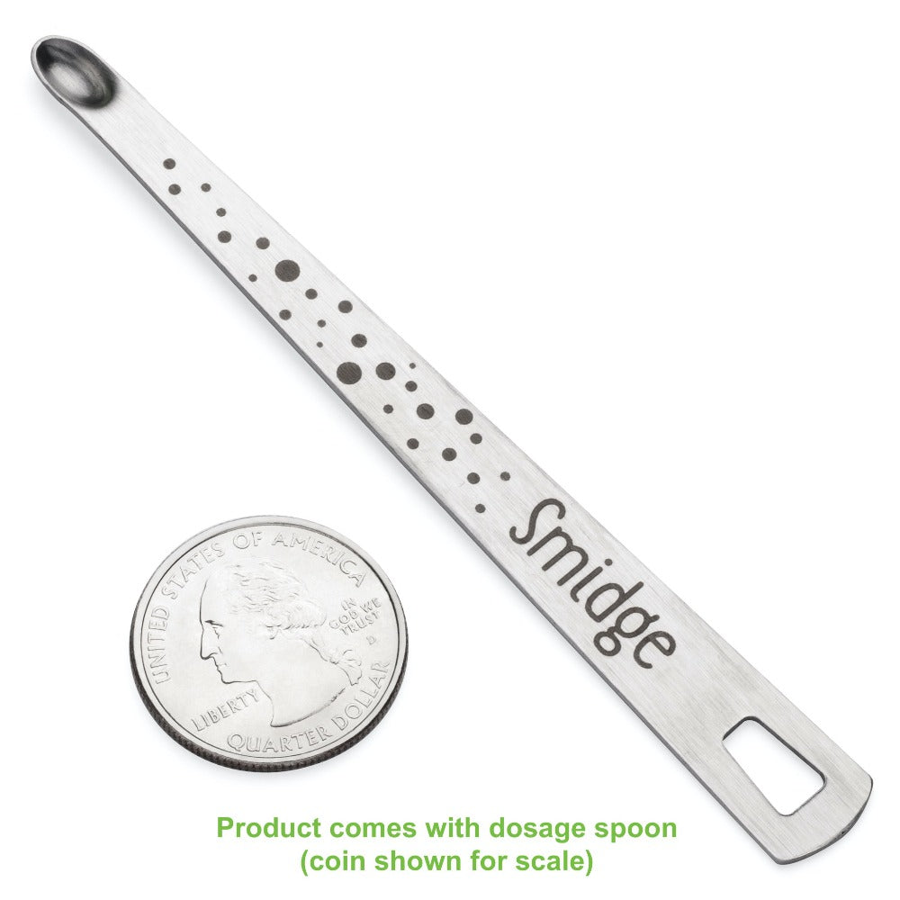 Smidge Infant Probiotic Powder measuring spoon.